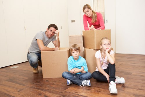 Loading a moving van for Maidavale house removals