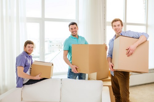 Local Maidavale moving van prepared for household transport