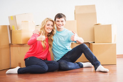 Local removals team handling furniture relocation in Maidavale